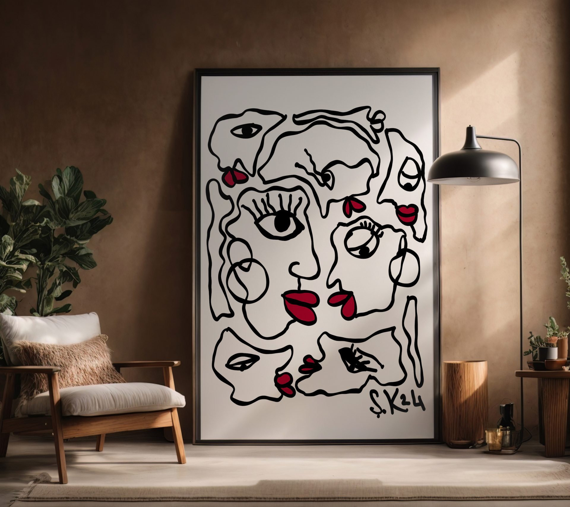 Interior design with mockup frames 17 copy 2